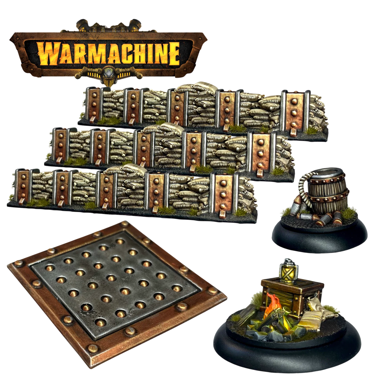 Gravediggers Defenses Set (Custom Painted) (Assembled)