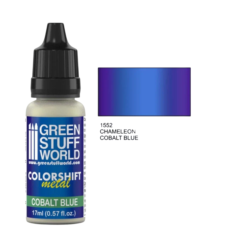 Green Stuff World - Chameleon Metal Paint Cobalt Blue 1552 for Models and Miniatures