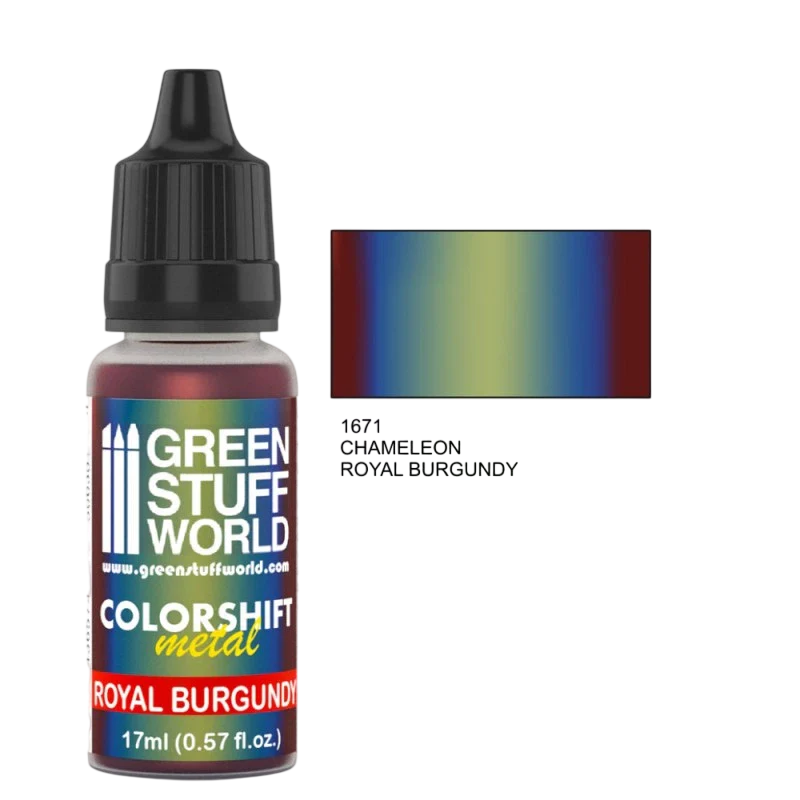 Green Stuff World - Chameleon Metal Paint Royal Burgundy 1671 for Models and Miniatures
