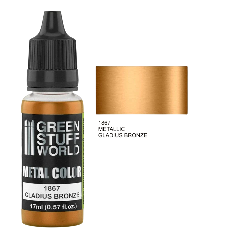 Green Stuff World - Metallic Paint Gladius Bronze 1867 for Models and Miniatures