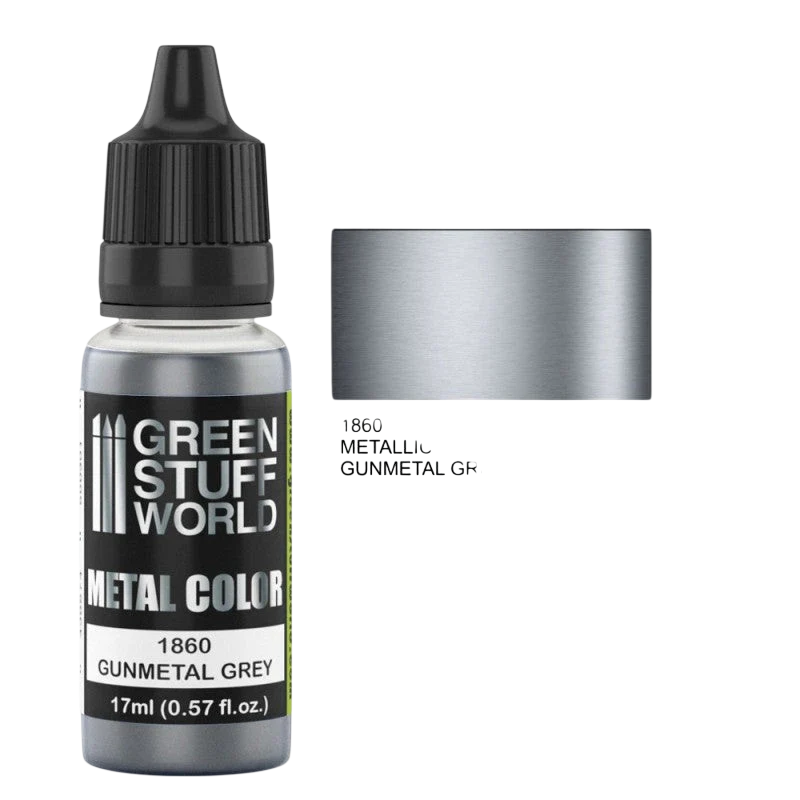 Green Stuff World - Metallic Paint Gunmetal Grey 1860