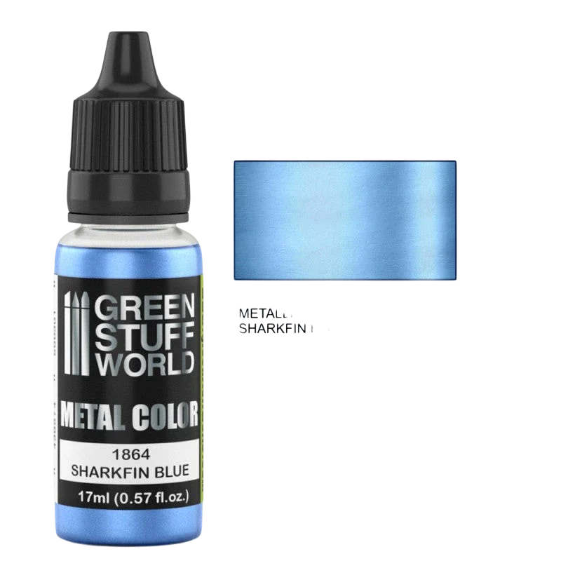 Green Stuff World - Metallic Paint Sharkfin Blue 1864