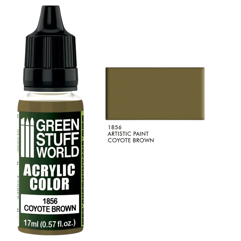 Green Stuff World Acrylic Color Coyote Brown 1856