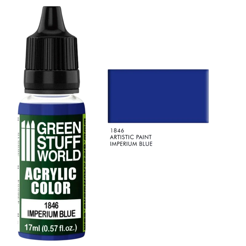 Green Stuff World – Acrylic Color Paint Imperium Blue 1846 for Models and Miniatures