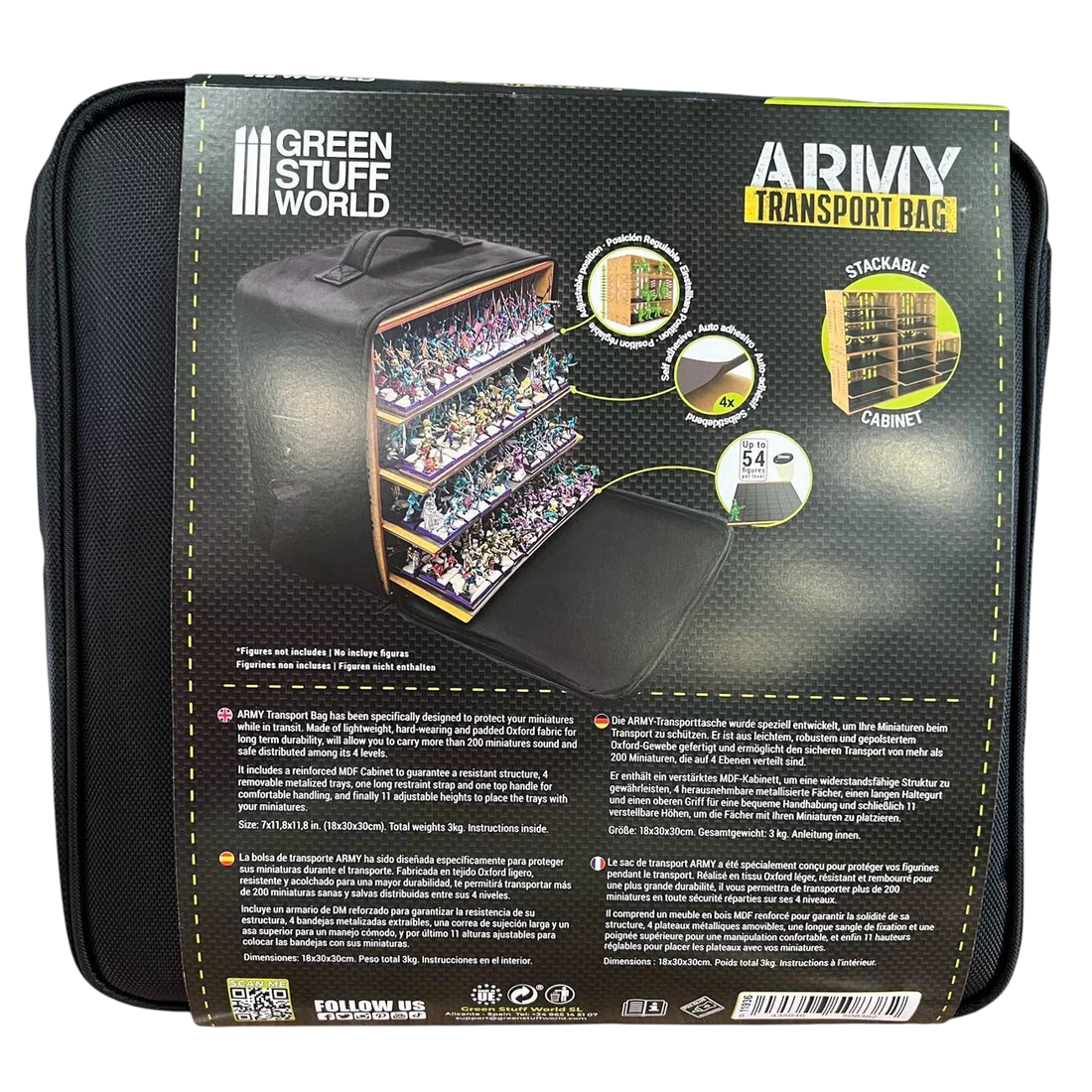 Green Stuff World Army Transport Bag for Storing up to 200 Wargaming Armies 11936
