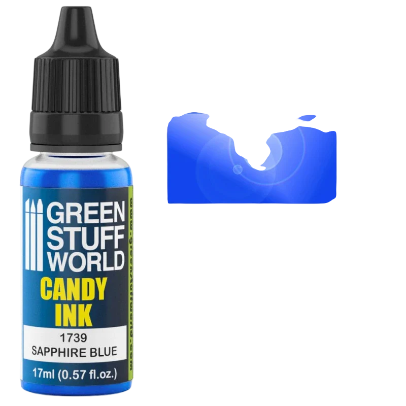 Green Stuff World –Candy Ink for Models and Miniatures Sapphire Blue 1739