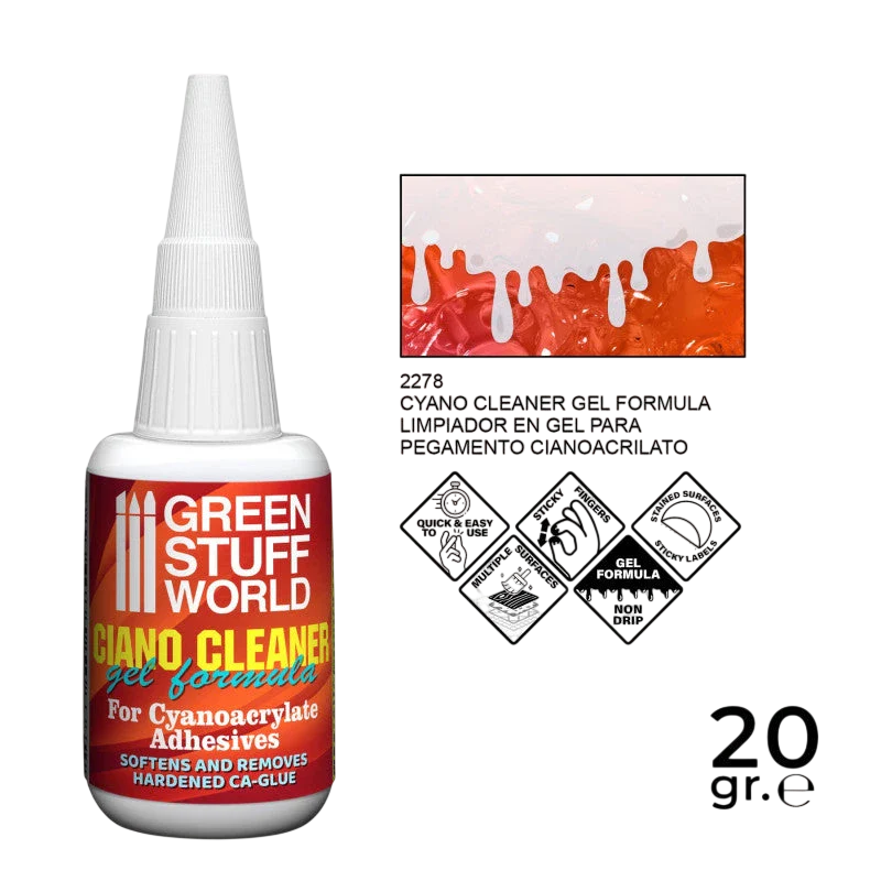 Green Stuff World Ciano Cleaner for Cyanoacrylate Adhesives/Glues 2278