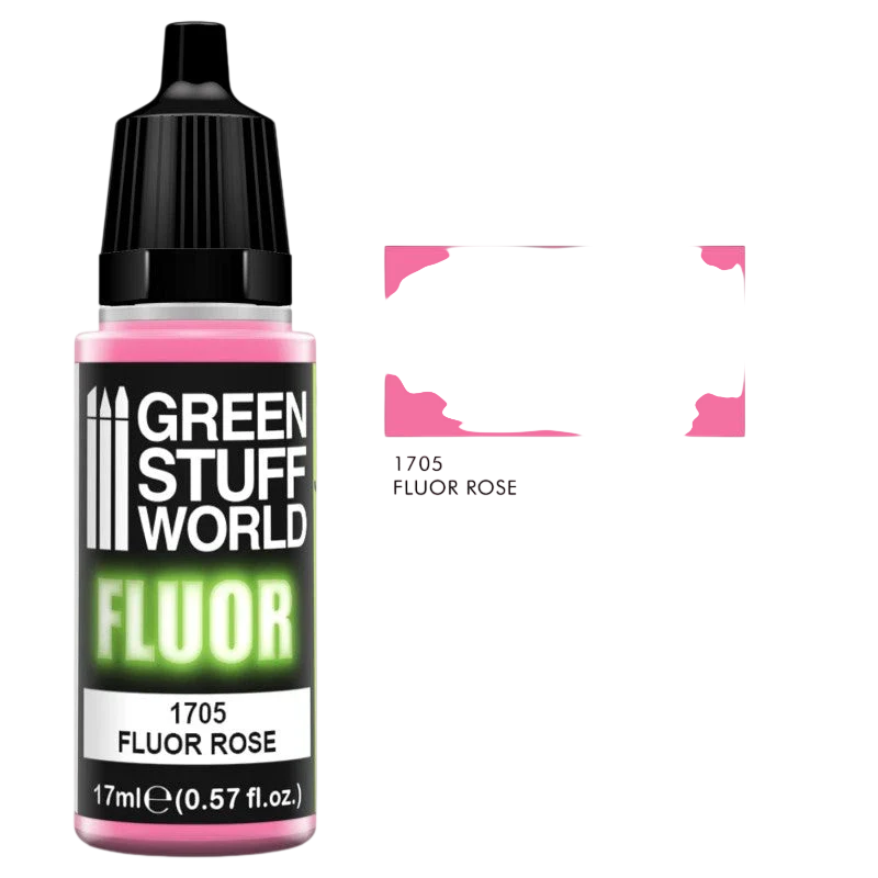 Green Stuff World – Fluorescent Acrylic Paint Rose 1705 for Models and Miniatures