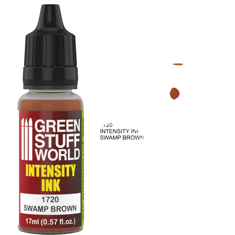 Green Stuff World – Intensity Ink for Models and Miniatures Swamp Brown 1720