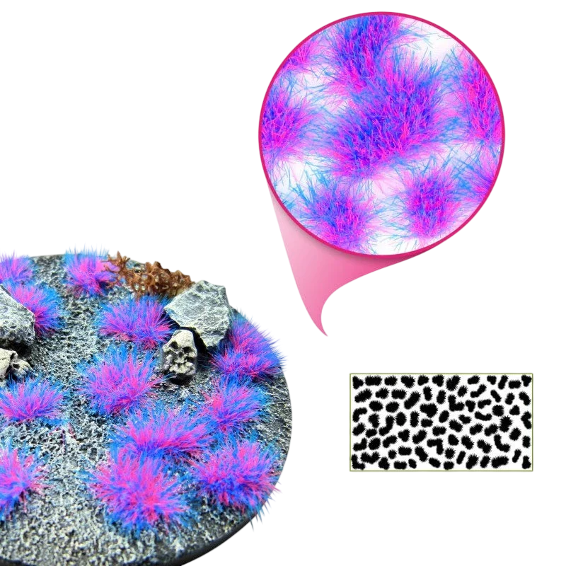 Green Stuff World Martian Fluorescent Modeling Tufts - SULLY PURPLE-BLUE 10685