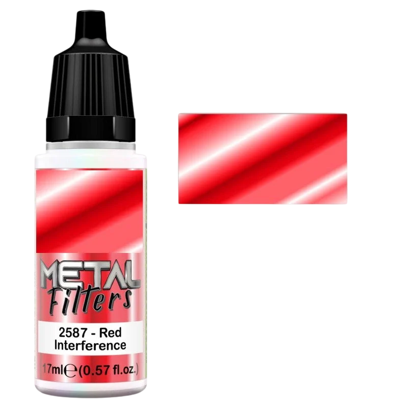 Green Stuff World Metal Filters for Models and Miniatures: Red Interference 2587