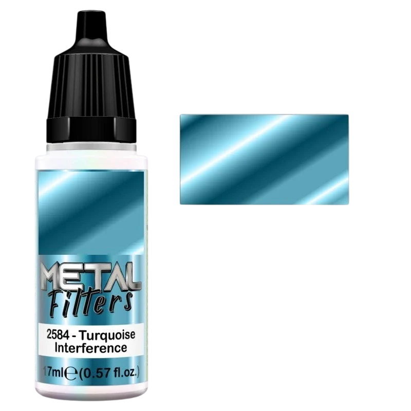 Green Stuff World Metal Filters for Models and Miniatures: Turquoise Interference 2584