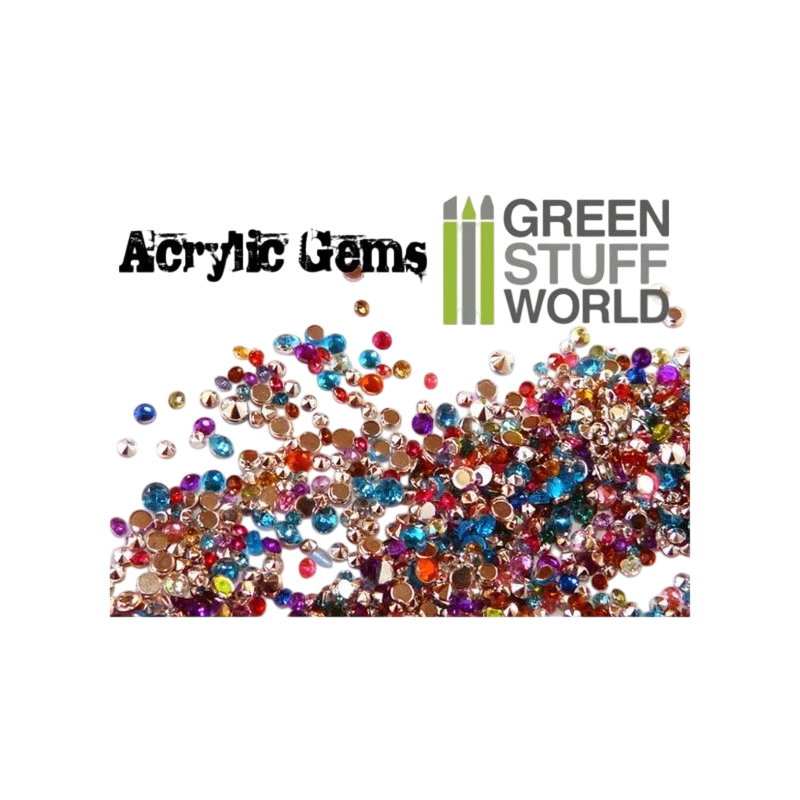 Green Stuff World Micro Acrylic Gems - 1mm to 2.5mm 1033