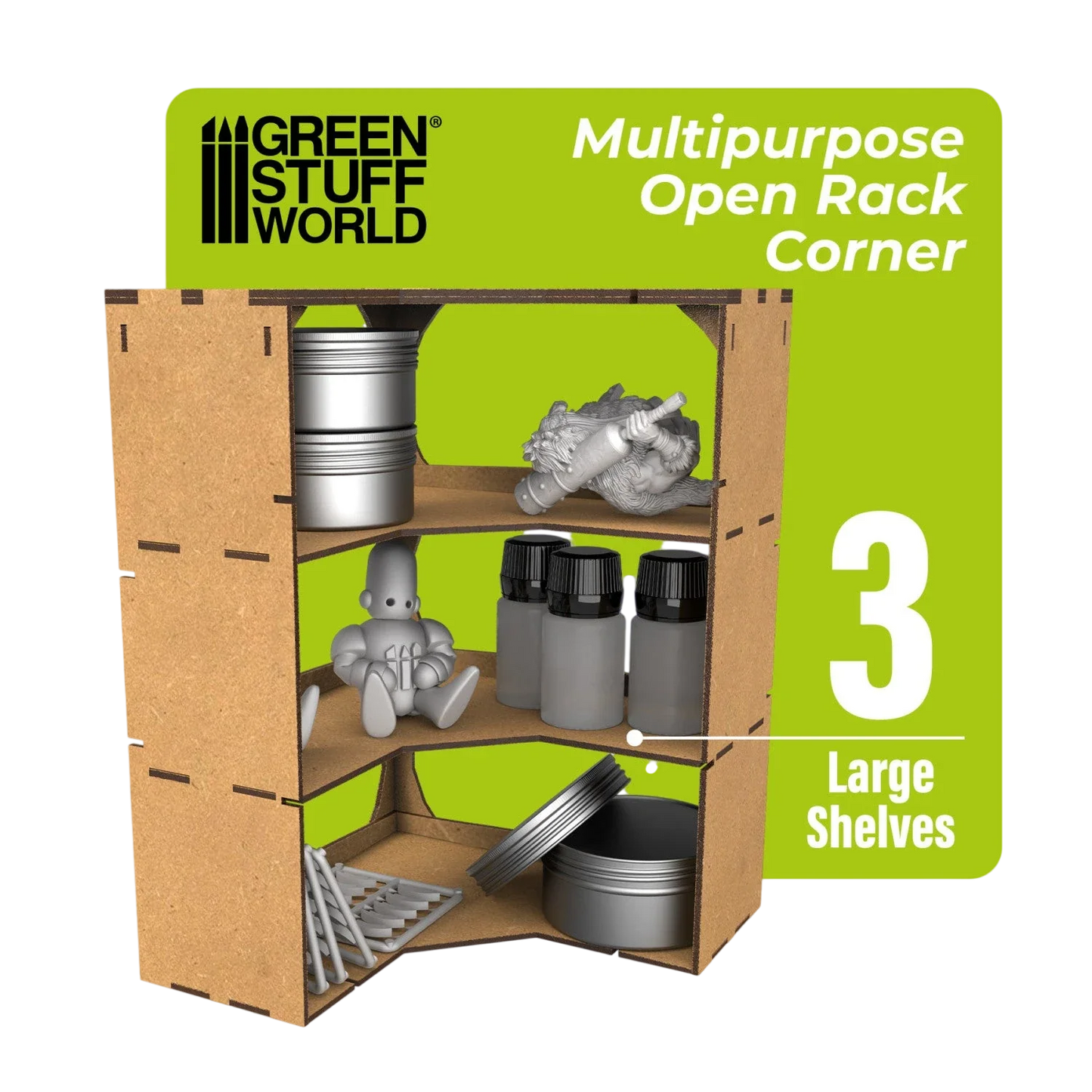 Green Stuff World Multipurpose Open Rack - CORNER