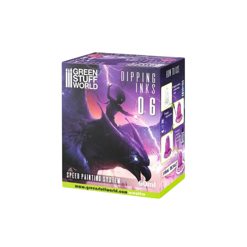 Green Stuff World Paint Set 11694 - Dipping Ink Contrast Paint Collection 06