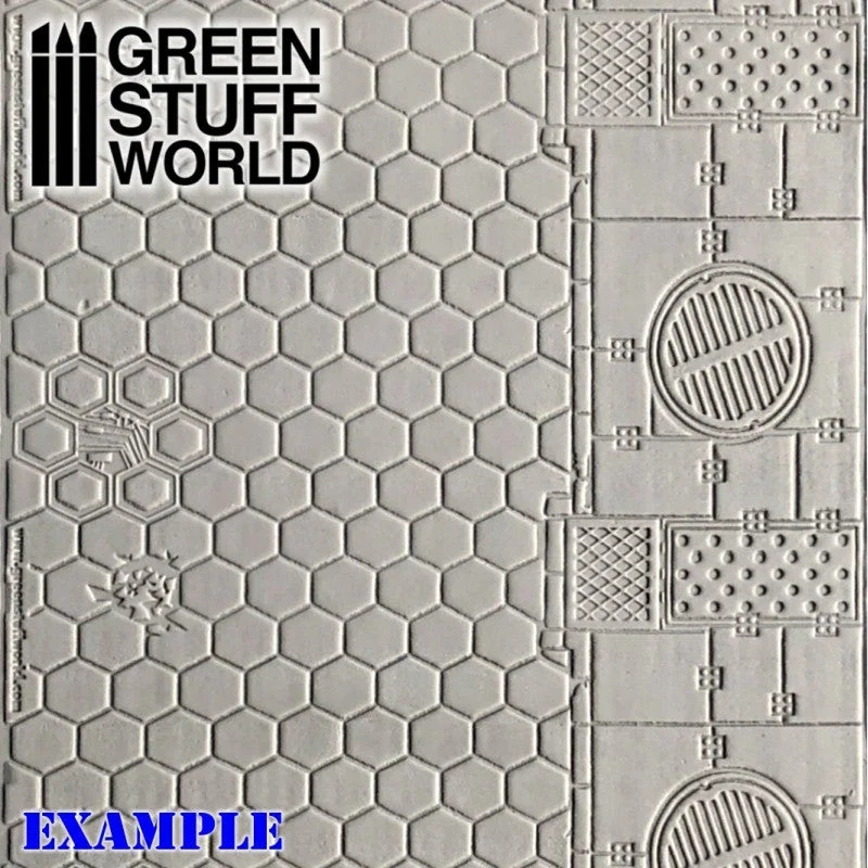 Green Stuff World Rolling Pin Hexagons For Modeliing and Dioramas 1160