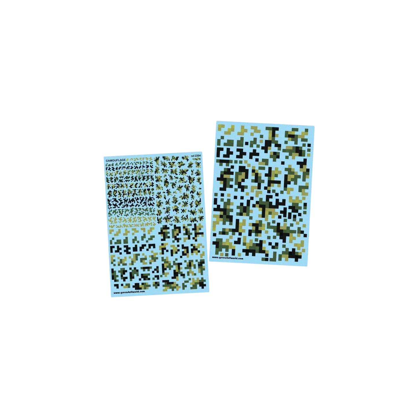 Green Stuff World Waterslide Decals - Digital Forest Camo - Wargming and Modeling