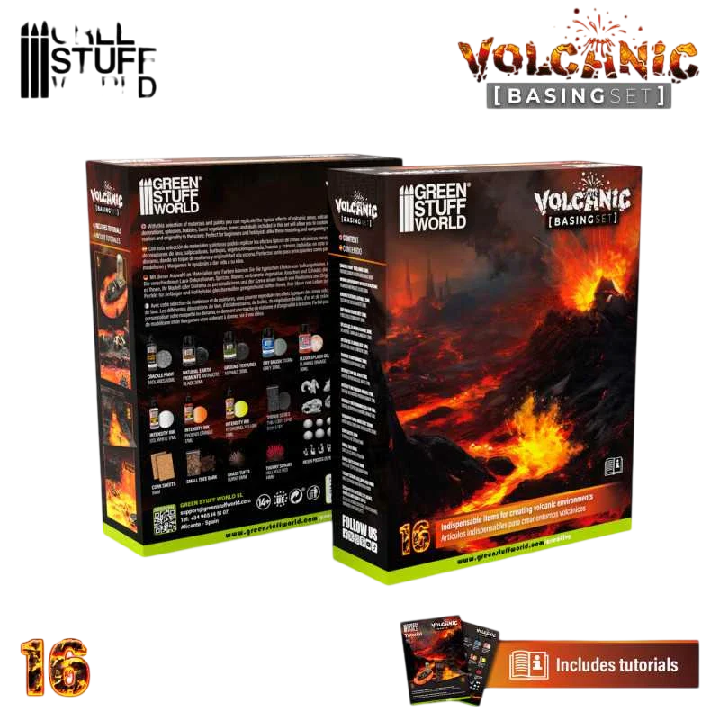 Green Stuff World for Models & Miniatures Basing Set - Volcanic 11643
