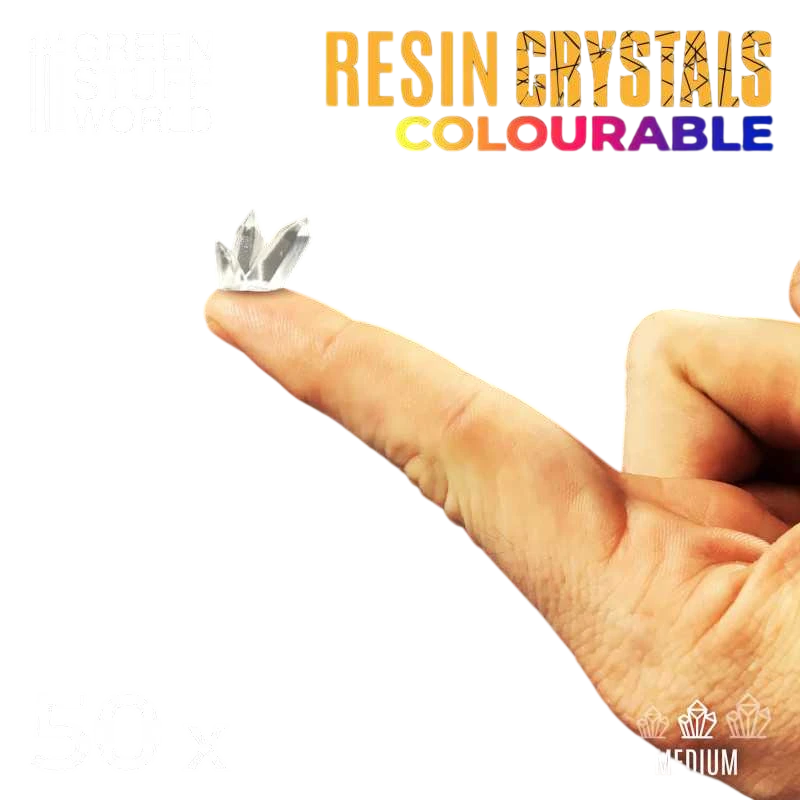 Green Stuff World for Models & Miniatures Clear Resin Crystals – Medium 2538