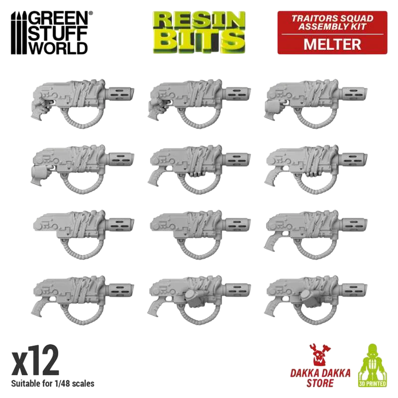 Green Stuff World for Models & Miniatures DakkaDakka Traitors Squad Chaos Melter Guns 12415