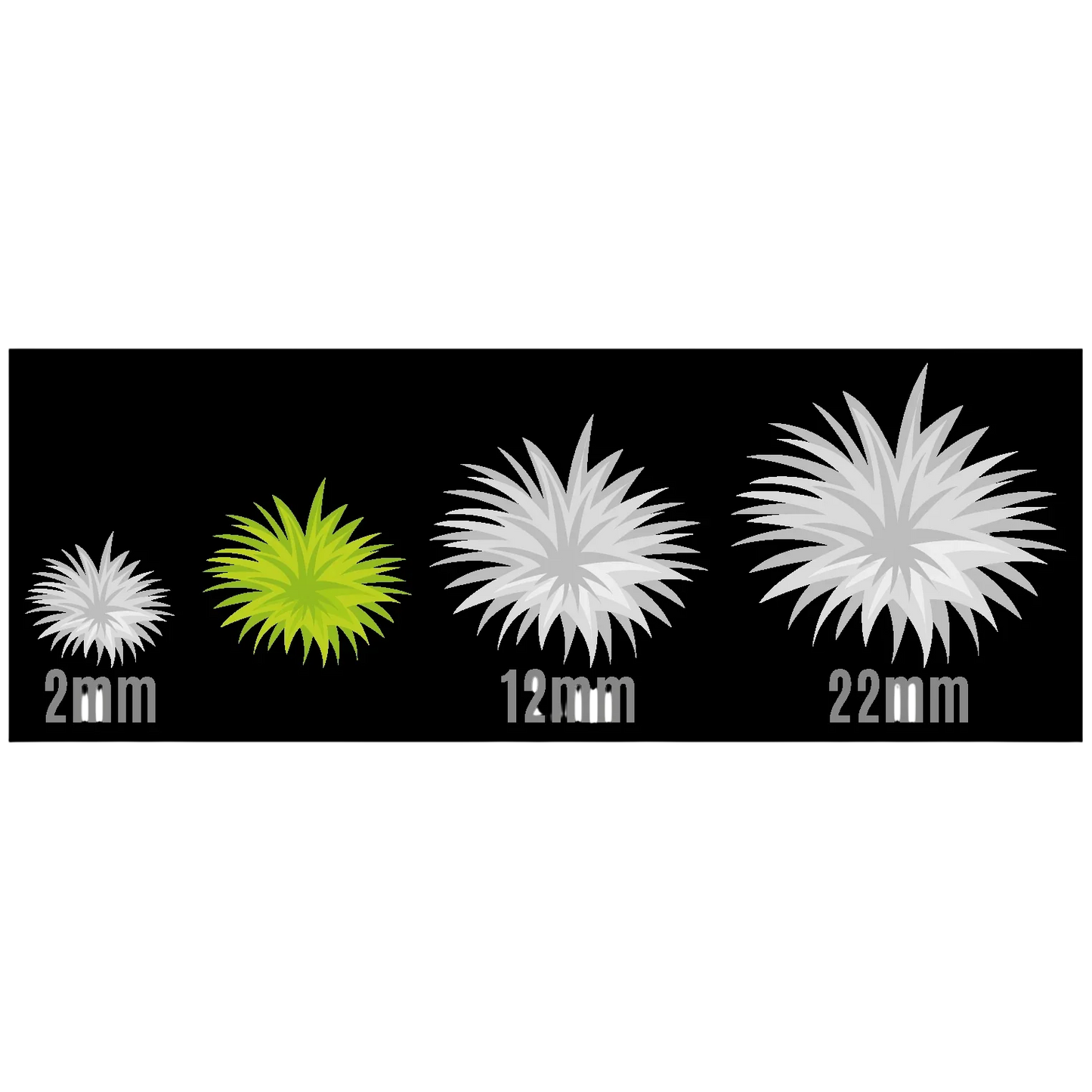 Green Stuff World for Models & Miniatures: Shrub Tufts - 6mm Dark Violet 10743