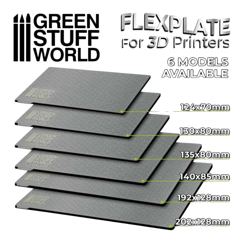 Green Stuff World for Models and Miniatures Flexplate For 3D Printers - 192x120mm 3086