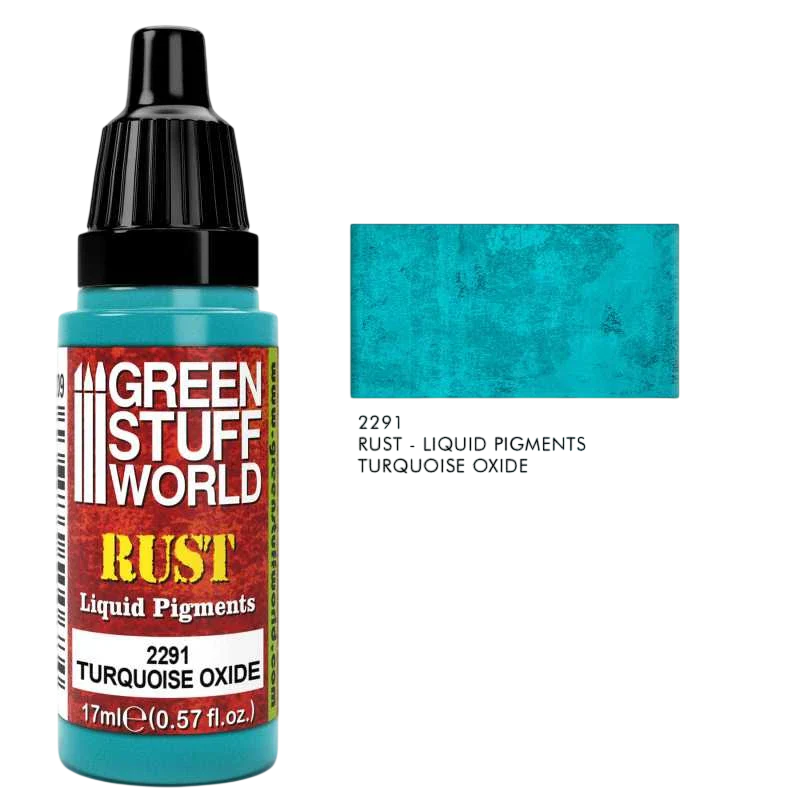 Green Stuff World for Models and Miniatures Liquid Pigments: Turquoise Oxide 2291