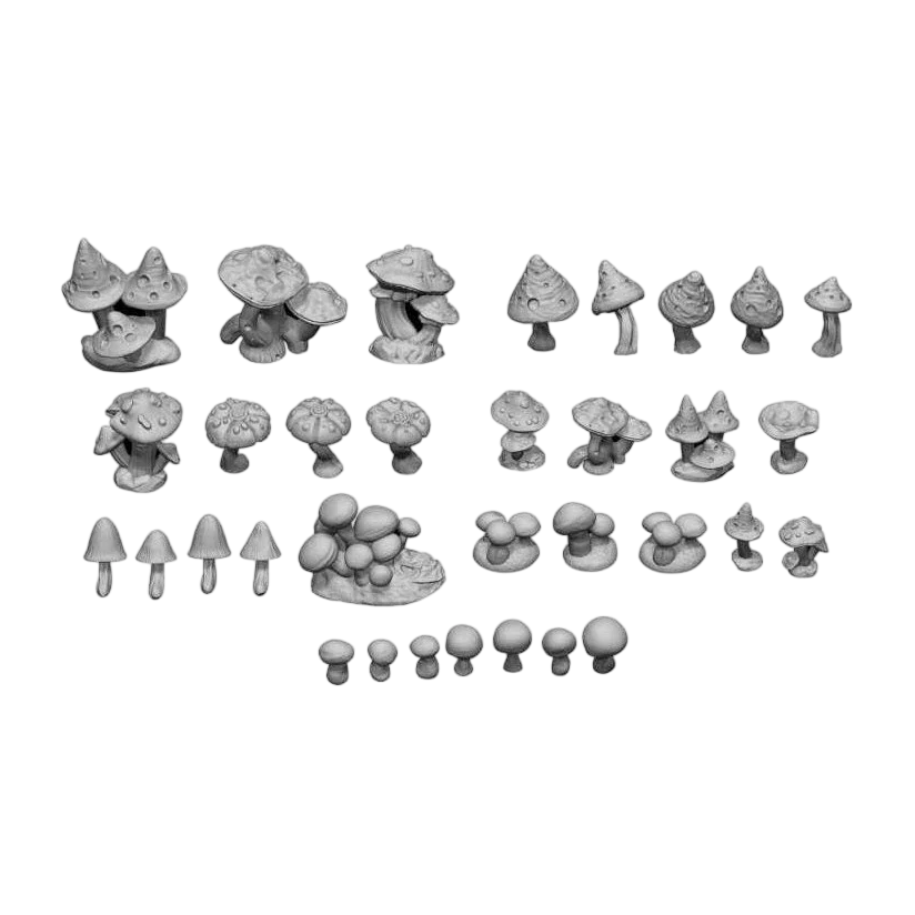 Green stuff World for Models and Miniatures - Wild Mushrooms 11608