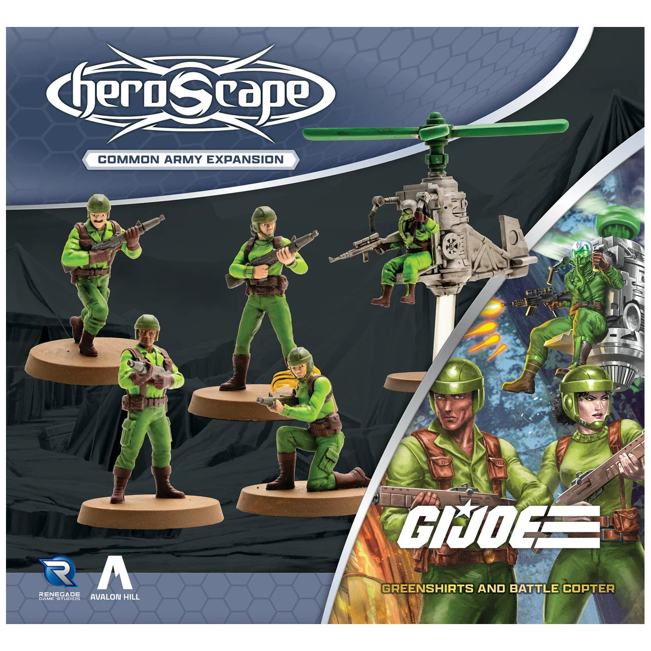 Greenshirts & Battle Copter Army Expansion (Unpainted) (New in Box)