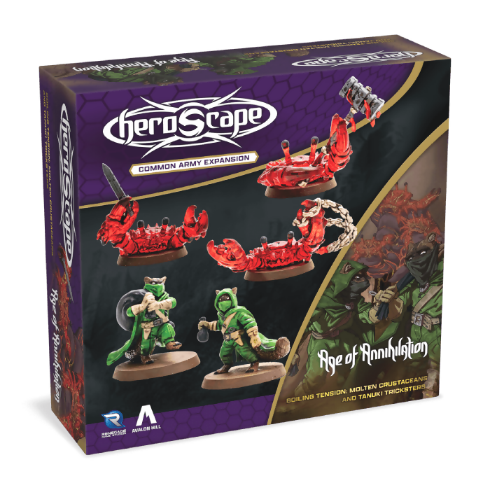 Molten Crustaceans & Tanuki Tricksters Prepainted New in Box From Heroscape Boiling Tension: