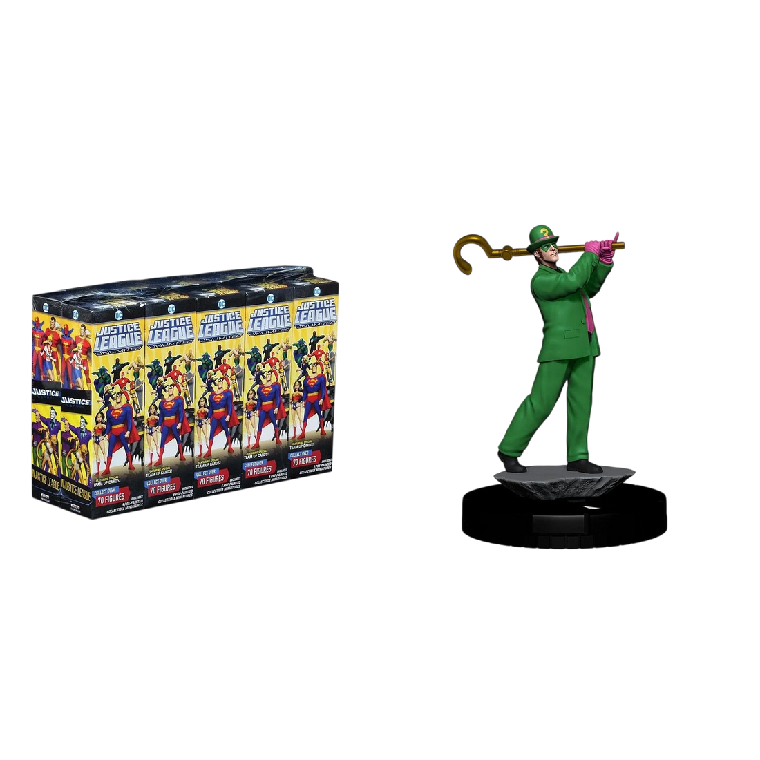 HeroClix Justice League Unlimited Booster Brick + Notorious OP Kit (Play All Summer Bundle) (New in Box)