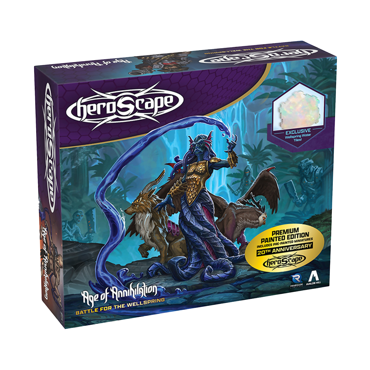Heroscape Battle for the Wellspring Battle Box Premium Painted Edition Unpainted New in Box Heroscape Terrain Squad