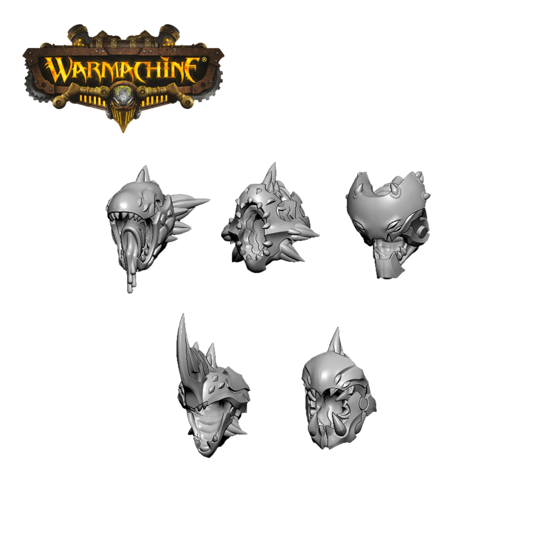 Hydrix Heads Pack (Unpainted) (Assembled)