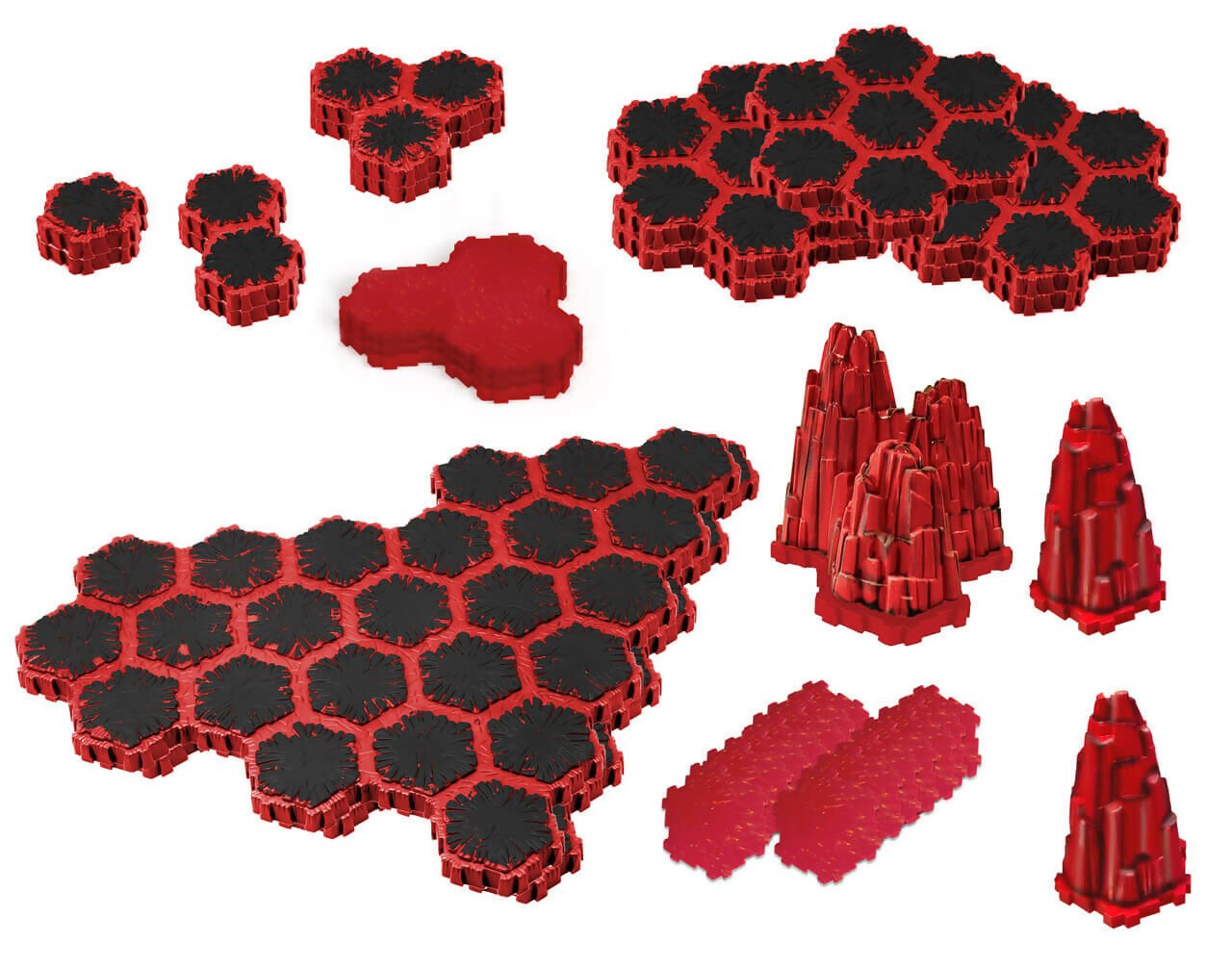 The Lava Fields of Valhalla Terrain Expansion New in Box Contents