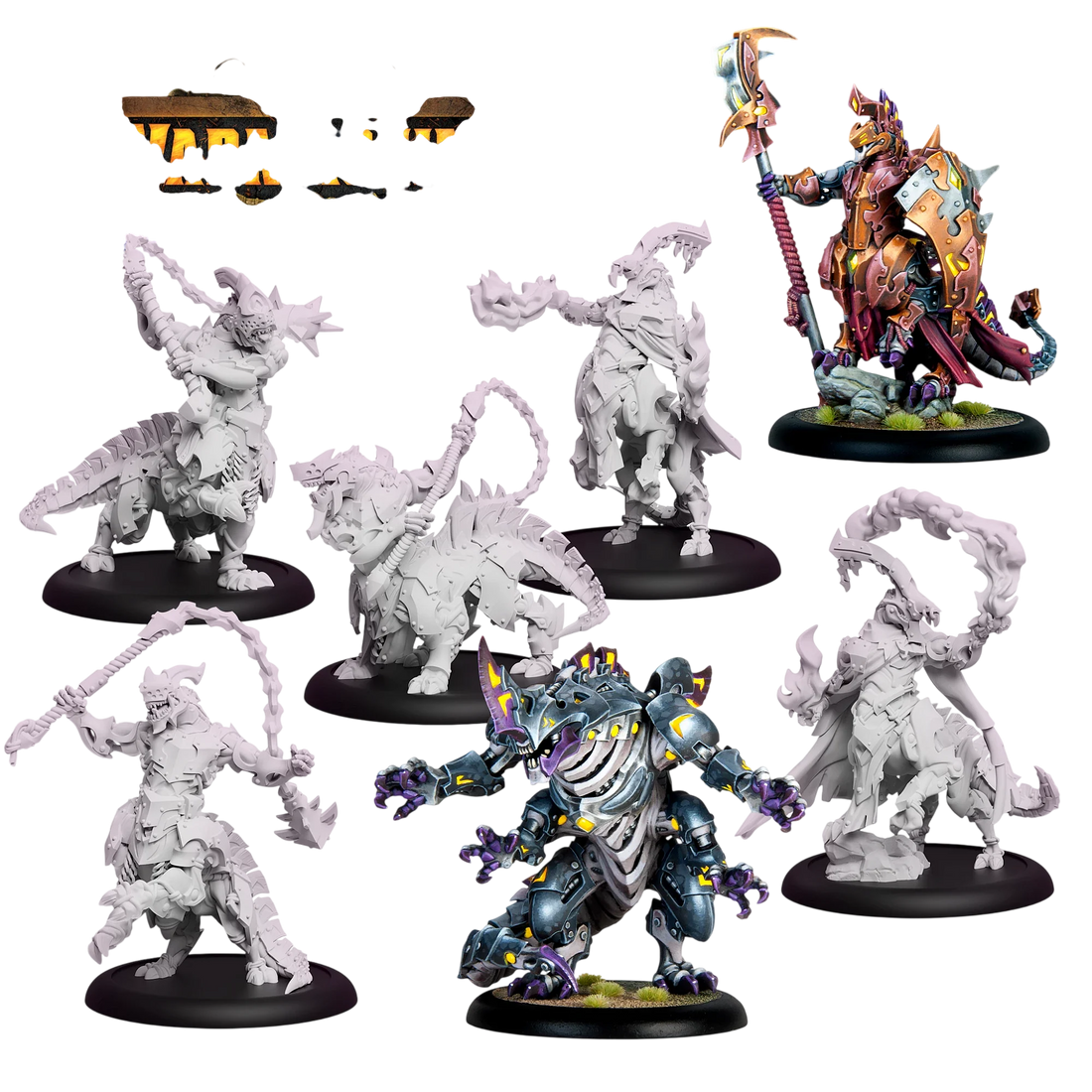 Khymaera Shard Incarnates Command Cadre (Custom Painted) (Assembled)