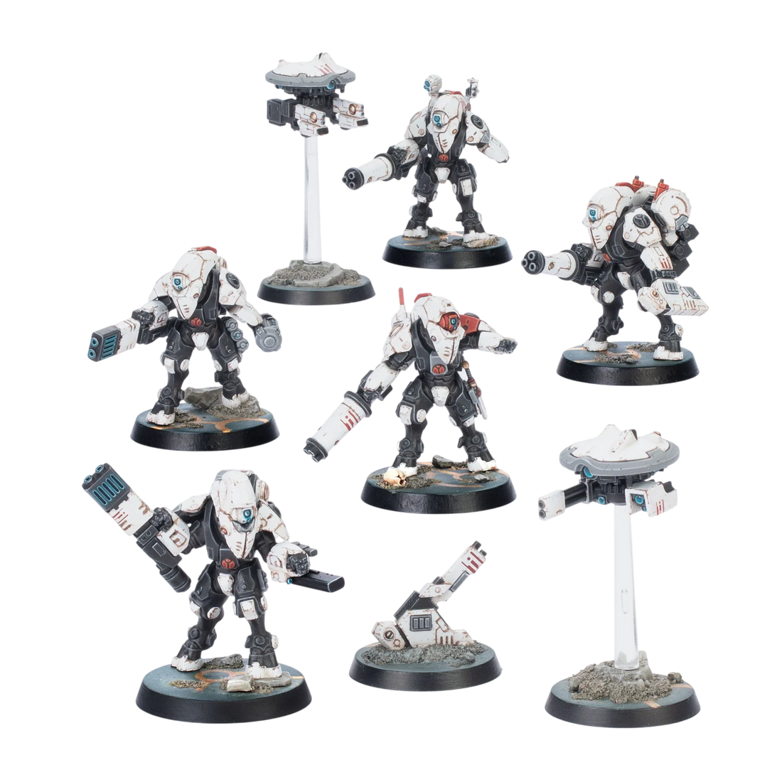 Kill Team: XV26 Stealth Battlesuits (Custom Painted) (Assembled)