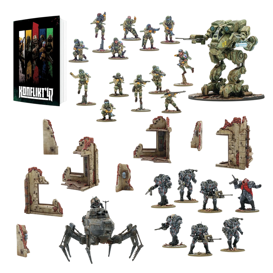 Konflikt '47 Starter Set (Custom Painted) (Assembled)