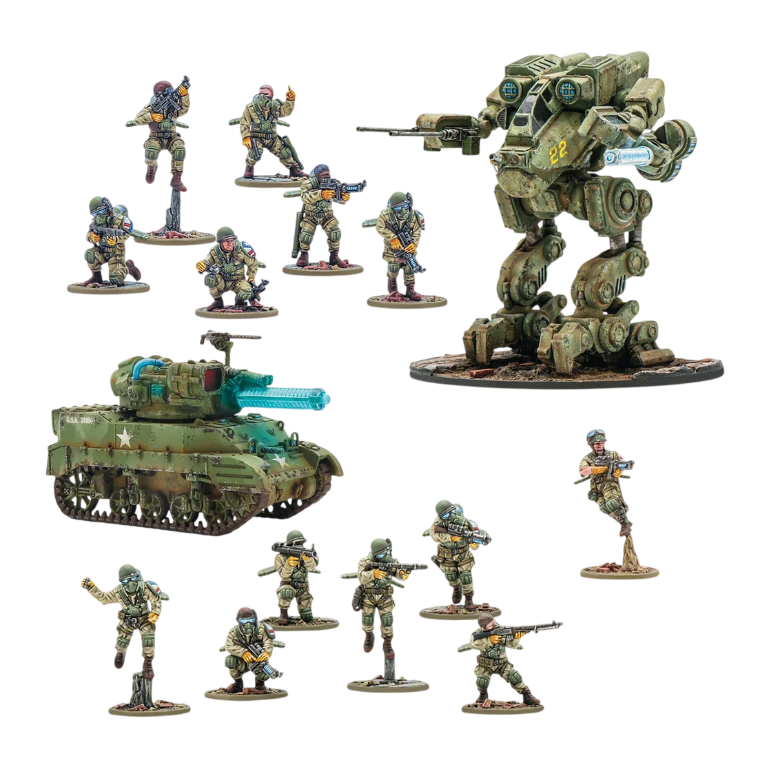 Konflikt '47 United States Starter Army (Custom Painted) (Assembled)