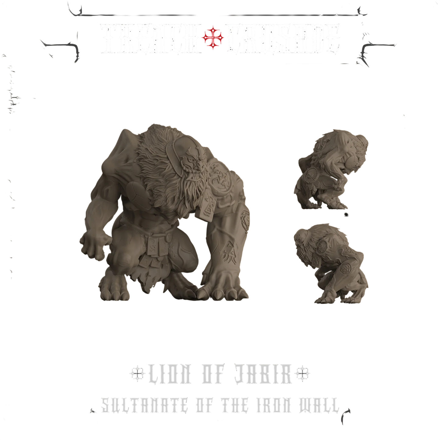 Lion Of Jabir (Stalking) - Iron Sultanate (Unpainted) (Assembled)