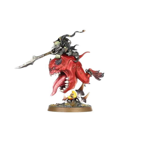 Loonboss on Giant Cave Squig (Unpainted) (Assembled)