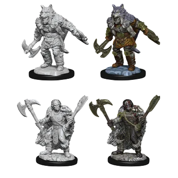Male Half-Orc Barbarian (Unpainted)
