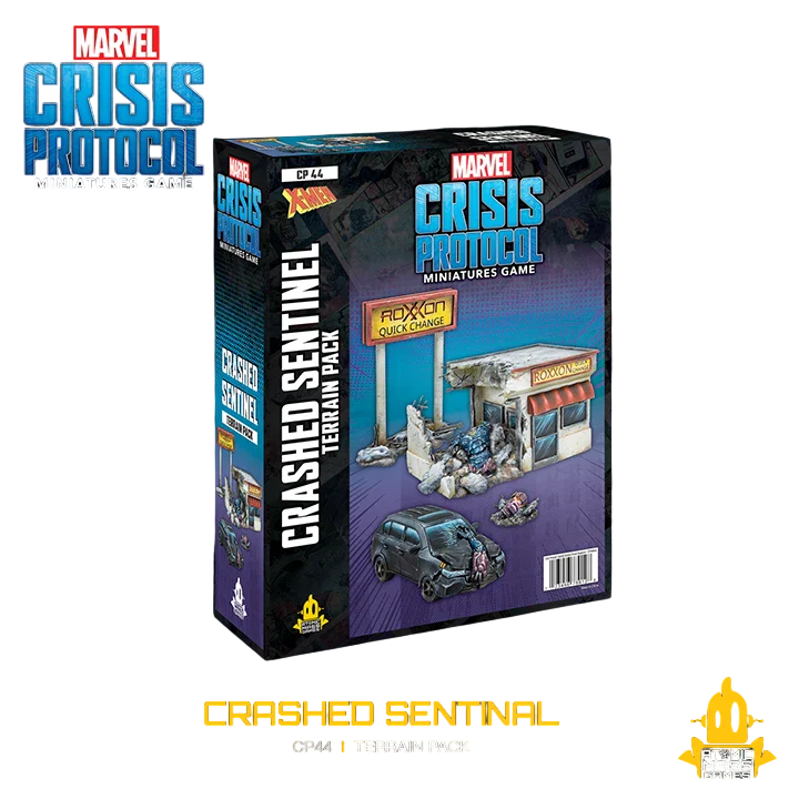 Marvel: Crisis Protocol - Crashed Sentinel Terrain Pack (Unpainted) (Assembled)