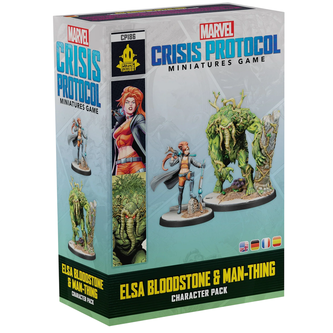 Marvel: Crisis Protocol - Elsa Bloodstone & Man-Thing (Unpainted) (Assembled)