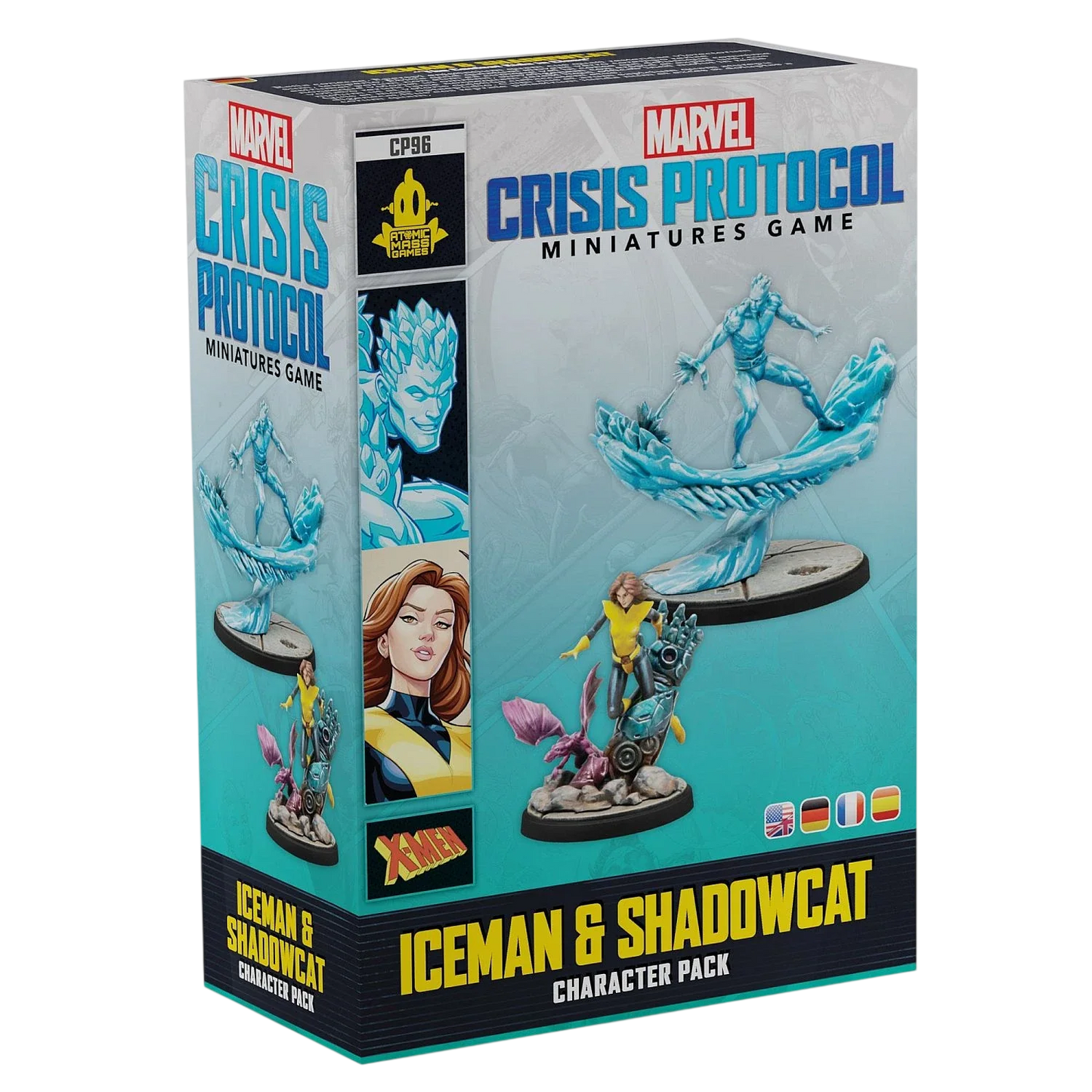 Marvel: Crisis Protocol - Iceman & Shadowcat (Custom Painted) (Assembled)