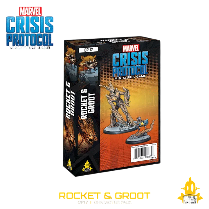 Marvel: Crisis Protocol - Rocket & Groot (Unpainted) (Assembled)