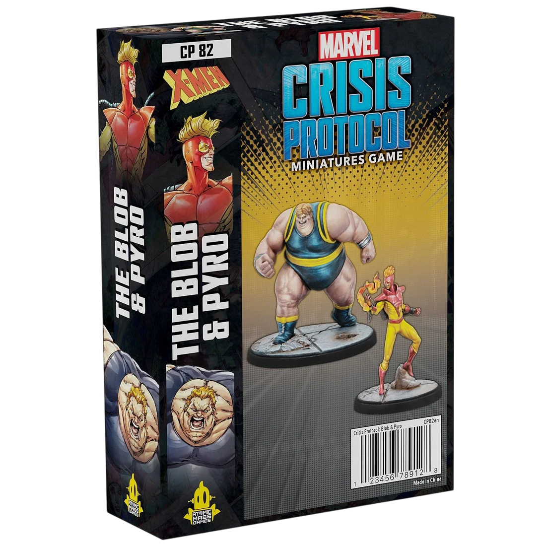 Marvel: Crisis Protocol - The Blob & Pyro (Custom Painted) (Assembled)