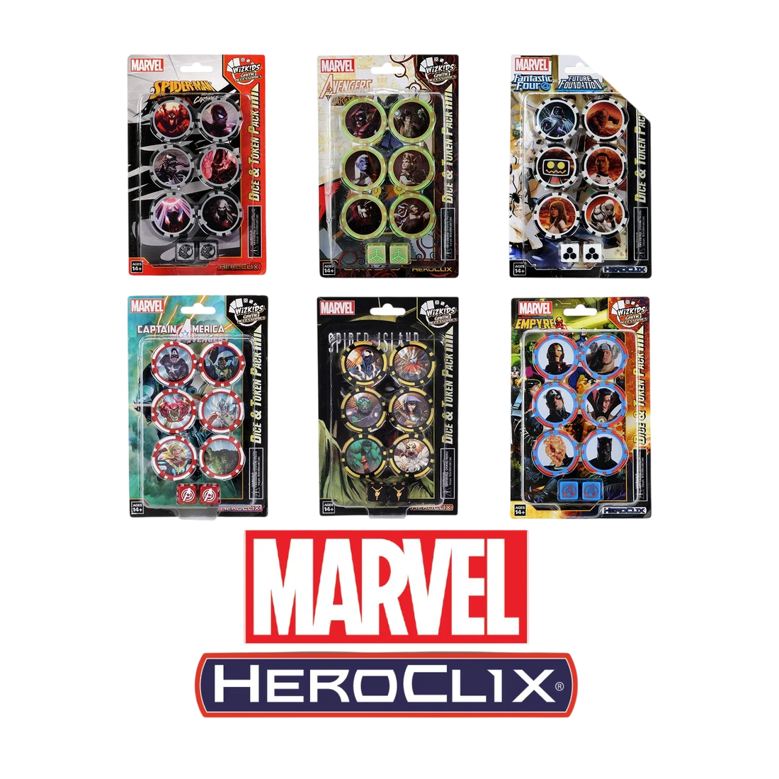 Marvel HeroClix - Dice & Token Pack Bundle #1 (New in Box)