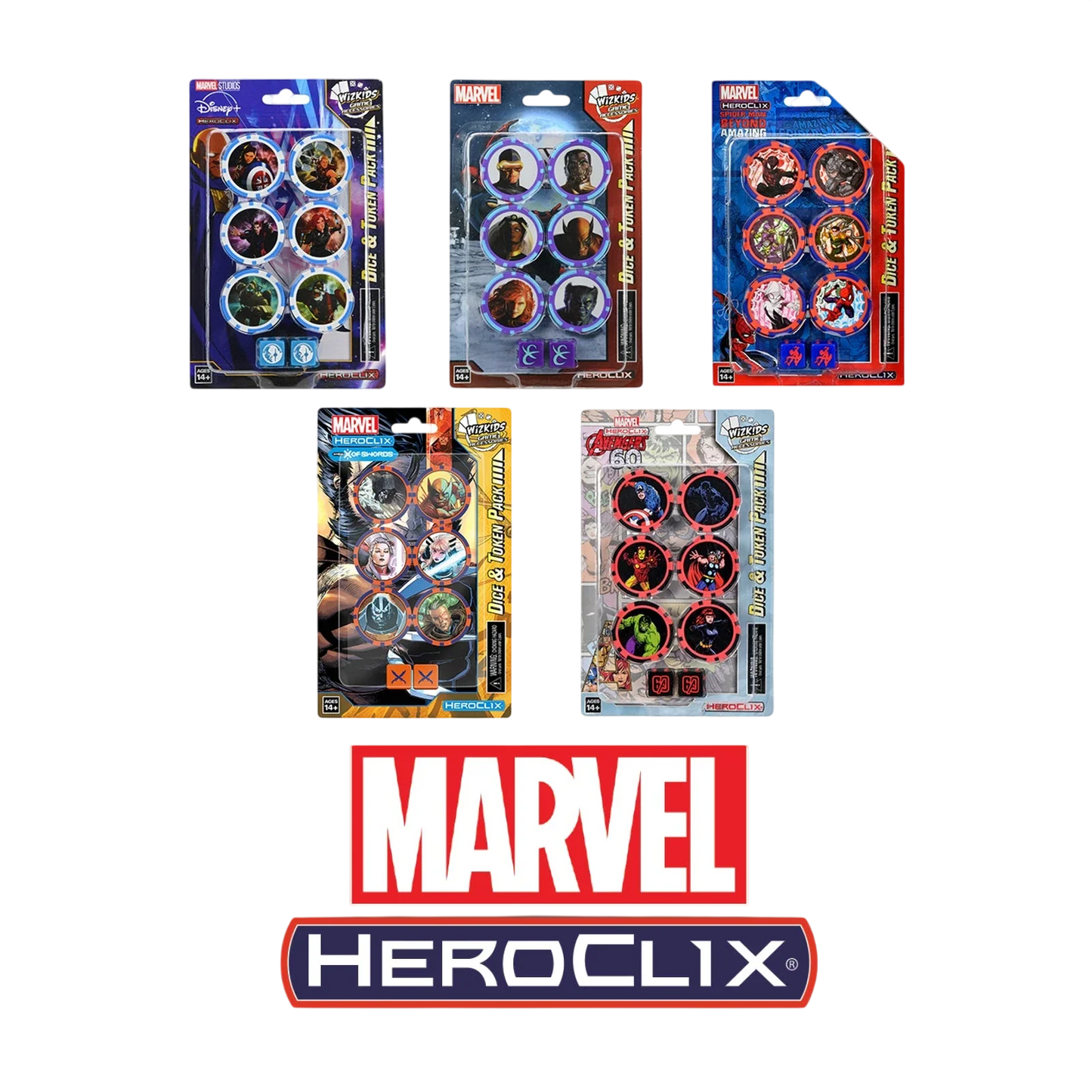 Marvel HeroClix - Dice & Token Pack Bundle #2 (New in Box)