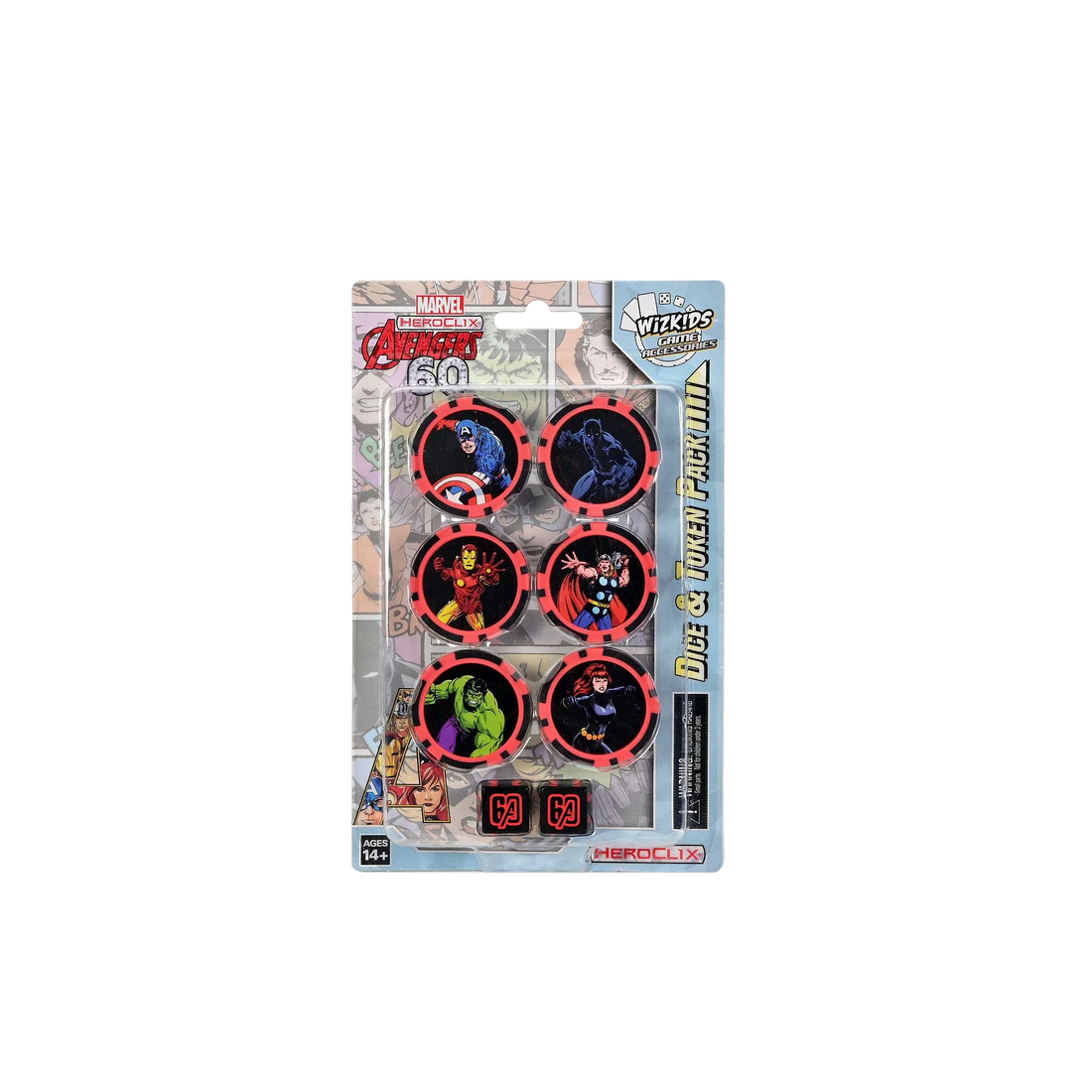 Marvel HeroClix: Avengers 60th Anniversary Dice and Token Pack (New in Box)