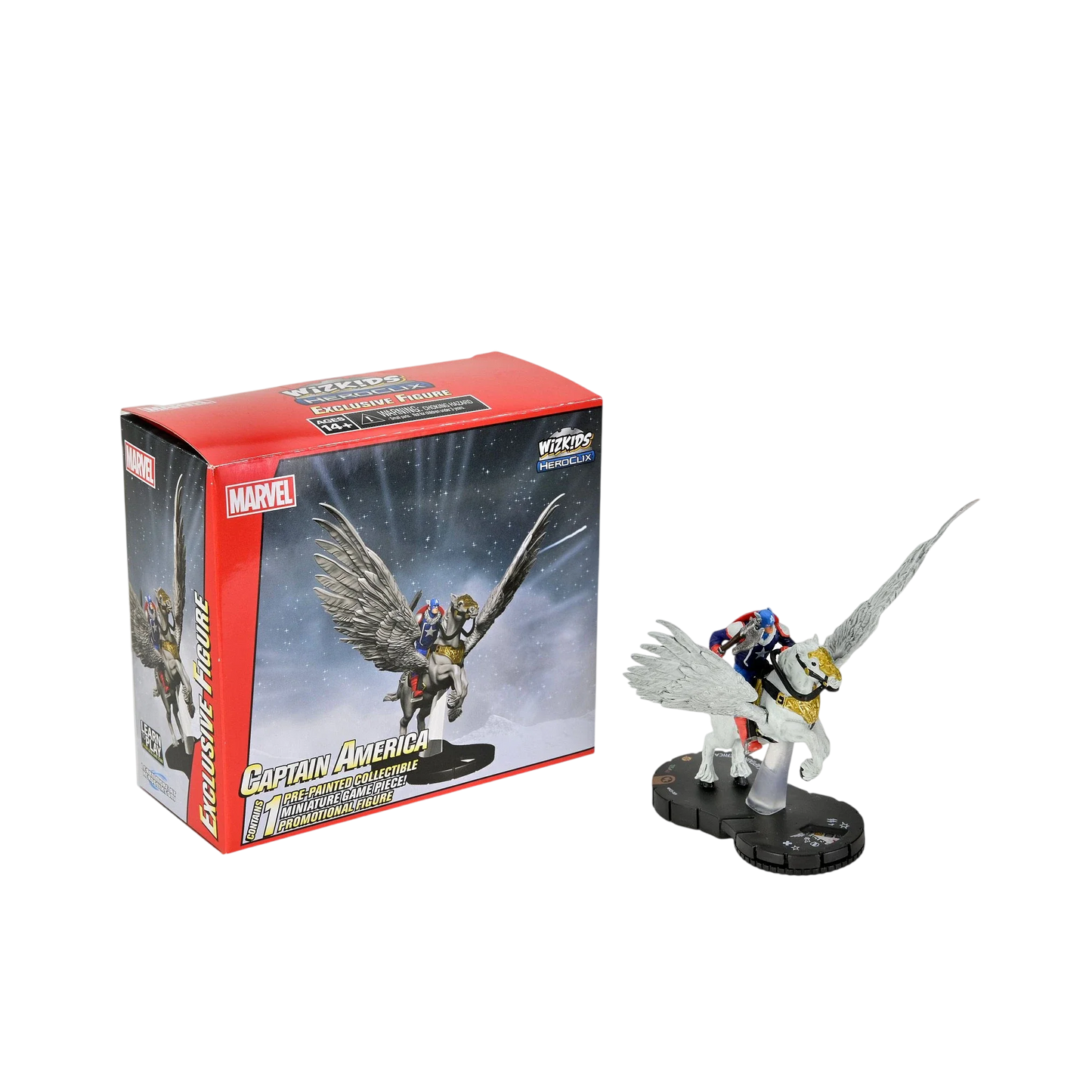 Marvel HeroClix: Captain America on Pegasus (Prepainted) (New in Box)